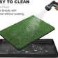 Dog Grass Pad with Foldable Dog Litter Box, Small Liner Base (23”×15”) for Balcony, 2 Artficial Grass Pee Pads for Dogs, Pee Pad Holder, Potty Training
