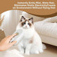 4-in-1 Cat Steam Brush for shedding – Self-Cleaning Comb for Long and Short Hair Cats and Dogs, Steam Pet Brush for Hair Removal, Vibrating Message, Grooming & Relaxation (White)