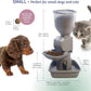Automatic Dog & Cat Food Feeder with Water Dispenser – Smart Pet Feeder with Portion Control, OLED Display, Anti Jam Design, Battery Operated Dispenser for Small Pets - Taupe