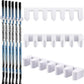 Yousoontic Hockey Stick Holder Wall Mount, 1-6 Stick Capacity, Ice and Field Hockey Organizer (Decor & Storage 2-in-1) for Home Garage Room Office Sports Decoration