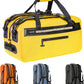 50L Waterproof Dry Duffle Bag Dry Backpack 840D TPU Heavy Duty Dry Bag,Rubber Airtight Zipper, for Kayaking,Boating,Motorcycling,Camping,Rafting,Surfing, Swimming,Fishing,Yellow