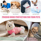 Idepet Dog Recovery Suit Female,Dogs Onesie Suit Surgery Male Breathable Pet Bodysuit for Spay Neuter E-Collar & Cone Alternative Surgical Suit Puppy Abdominal Anti Licking Wounds Shirt (Pink, XXL)