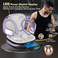 Wireless Earbuds, Sports Bluetooth Headphones, 80Hrs Playtime Ear Buds with LED Power Display, Noise Canceling Headset, IPX7 Waterproof Earphones for Workout/Running (Purple)
