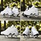 Roller Skate Shoes for Women Four Rounds Children's Roller Skates Shoes That Turn into Rollerskates Sneakers Outdoor Light Shoes with Wheels for Girls/Boys