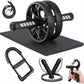 Ab Roller Wheel, Abdominal Wheel for Abdominal Exercise Machine, Arespark Home Gym Equipment for Core Workout, No Noise Ab Roller Exercise Equipment with Knee Mat and Foam Handle