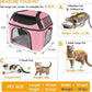 Soft-Sided Cat Carrier Bag Backpack Portable Breathable Collapsible Pet Carrier for Cats Kitten Puppy Small Dogs - Pink
