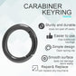 12 Pack Assorted Metal Round Carabiner Clip, 3/4 Inch Trigger Spring O Rings, Spring Snap Clip Hooks for Replacement Purse Strap Ring, Paracord Lanyard Clips, Keychain Rings Hardware DIY Crafts Making