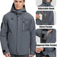 Men's Winter Jacket Waterproof Ski Snow Coat Windproof Snowboard Hooded Raincoats with Warm Graphene lining