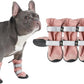 Spark Paws Dog Shoes, Waterproof Dog Boots for Medium to Large Dogs, Non Slip, Breathable Dog Booties and Paw Protectors - 4PCS Doggie Hiking Boots with Reflective Straps - Pink - Size 2