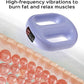 Small Lightweight Vibration Plate Portable,Handheld Lymphatic Drainage Massager,Exercise Shaker Machine for Weight Loss,Cordless and Mini，8-Level Adjustable, Purple