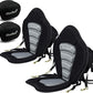 Universal Deluxe Kayak Seat Cushion with Storage Bag for Kayak,Padded Boat,SUP,Canoe,Fishing Boat,Seats with 4 Adjustable Straps