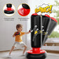 QPAU Kids Punching Bag Toy with Boxing Gloves, 66 Inch Larger Stable Kids Inflatable Boxing Bag Set, Gifts for Boys & Girls Age 6-12, for Practicing Karate, Taekwondo, MMA