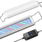 HITOP 24-32in Full Spectrum LED Aquarium Light with Timer, Auto 24/7 Lighting Cycle& 10-Level Brightness Adjustment, Fish Tank Light for Plant Growth, with Extendable Brackets