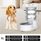 Sfozstra Dog Water Bowl Dispenser: 6L White Lagre Stainless Steel - BPA-Free - Automatic Gravity Pet Water Dispenser for Busy Owners