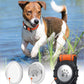 TagME Airtag Dog Collar,Waterproof Reflective Pet Collar with Airtag Holder,Soft Padded and Double D-Rings for Medium Dogs,Orange