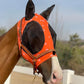 Horse Fly Mask Super Comfort Horse Elasticity Fly Mask with Ears We Only Make Products That Horses Like… (Orange, M)