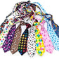PET SHOW 10pcs Paw Print Medium Dog Ties Neckties for Medium Large Dogs Adjustable Holiday Birthday Grooming Accessories Neck Ties Girl Boy Festival Wedding Costumes Puppies Party Gift