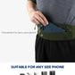 WATERFLY Running Belt Fanny Pack: Runner Marathon Jogging Waist Pack Sport Workout Exercise Fitness Phone Holder Belt for Men Women Jogger Slim Waistband
