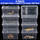 Irenare 8 Pcs Reptile Breeding Breeding Box Plastic Spider Terrarium Tarantula Feeding Box for Bearded Dragon Lizard Spider Gecko Scorpion(Vent Holes,4.33 x 2.76 x 2.95 Inch)