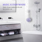 INSMY C12 IPX7 Waterproof Shower Bluetooth Speaker, Portable Small Speaker, Speakers Bluetooth Wireless Loud Clear Sound Support TF Card Suction Cup for Kayak Canoe Beach Gift (Purple)