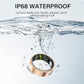 Smart Ring Health Tracker, Fitness Sleep and Heart Rate Monitor Smart Ring, Waterproof Bluetooth Fitness Tracker Ring IPX68 Waterproof (Black, 13)