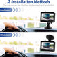 Magnetic Wireless Trailer Backup Camera System, 4.3inch TFT LCD Monitor & IP68 Waterproof Rechargeable Rear View Camera, Easy to use for Trucks/Campers/SUV/Cars(MS-348)