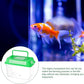 Portable Fish Tank Handheld Fish Tank,Plastic Mini Fish Box Transparent Cutout Design, Plastic Aquarium with Handle for Turtle and Pet Fish (Random Color Lid)