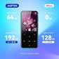 AGPTEK 64GB MP3 Player with Bluetooth, M3 2.4 inch Music Player with Speaker and FM Radio, Touch Buttons, Supports Up to 128GB(Blue)