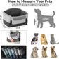 A4Pet Dog Car Seats for Small Dogs, Booster Car Seat with Patent Buckles & Clip-On Safety Leash, Pet Seat for Puppy Small Dogs Cats Under 25 Lbs, Grey