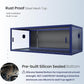85 Gallon Snake Enclosure, Front Opening Reptile Tank for Easy Maintenance, Reptile Terrarium with Top Screen Ventilation 48''x24''x18''