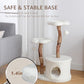 NATURAL EXPRESSIONS Modern Cat Tree and Tower for Indoor, Luxury Solid Wood Condo for Large Cats, Flower Cat Tree with Scratching Post, Cat Climbing Furniture with Cat Hiding Enclosure