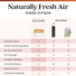 Azuna Air Freshener & Odor Eliminator for Strong Odor | 2 Room Kit Includes (2) Empty Luxe Glass Jar & 12oz Gel Refill with Tea Tree Essential Oil | Sandalwood Scent | Last 60-90 Days