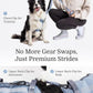 2025 New Edition, Fei & Eve MagEase Dog Harness - 3-Second Magnetic Buckles | 3-Point No-Pull Control | Heavy-Duty 900D Nylon | Dual Safety Handles | Breathable Mesh | Adjustable Fit |Small, Blue