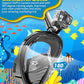 QingSong Kids Snorkel Mask Full Face, Snorkeling Set with Camera Mount, Foldable 180 Degree Panoramic View Snorkeling Gear Anti-Fog Anti-Leak