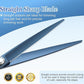 7 inch Matte Blue Straight Dog Grooming Scissors Professional 440C Stainless Steel Dog Shears Smooth Cutting Comfortable Grip and Easy to Use for Groomers and Home Use
