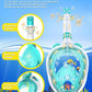 W WSTOO Kids Full Face Snorkel Masks,Suitable for Beginners Dry Top Snorkeling Gear,Can Your Mouth or Nose to Breathe,180 Degrees Panoramic View,Anti-Fog Anti-Leak,Summer Travel and Vacationing Gifts