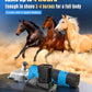 oneisall Cordless Horse Clippers,Professional Horse Grooming Clippers with 2 Batteries,Detachable Stainless Steel Blade Heavy Duty Horse Grooming Kit for Thick Coat