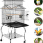 Yaheetech Budgie Cage 55-inch Rolling Standing Triple Roof Medium Parrot Cage Pet Bird Cage with Detachable Stand for Cockatiels Sun Parakeets Green-cheeked Conures Macaw