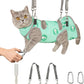 Supet Cat Grooming Hammock, Self-Adherent Cat Wrap for Cutting Nails, Anti-Escape Calming Wrap for Medicine, Nail Clipping, Teeth Brushing, Ear Cleaning