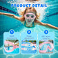 Swim Goggles for Kids 3-15 with Earplugs Large Frame Anti-Fog/UV Swimming Goggles for Boys Girls Toddler 2PCS