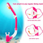 Dry Snorkel for Kids, Ultimate Snorkel Tube for Snorkeling, Freediving & Swimming, Easy-Breath Technology, Top-Mounted Dry Valve & Food-Grade Silicone Mouthpiece