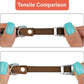 OOPSDOGGY Rolled Leather Cat Collar with Bell, Reflective Kitten Collars with Buckle Include Safety Elastic Strap - Adjustable Small Pet Collars for Boy Girl Cats (Beige)