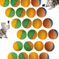 YnFag 24 Pack Foam Soccer Balls Cat Toys for Indoor Cats Cat Balls (24Pcs Two-Color Golf)