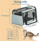 Petsfit Cat Carrier Dog Carrier, Large Capacity Lightweight Soft-Sided Pet Carrier for Travel, with Adjustable Shoulder Strap, Auto Locking Zipper Head and Washable Fleece Pad