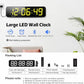 15.2" Gym Timer, App & Remote Control, Customizable LED Colors, Workout Interval Timer Stopwatch Countdown Large Digital Wall Clock for Home Gym
