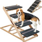 2-in-1 Dog Ramp and Dog Stairs Folding Ramp for Bed and Couch, Suitable for Small to Medium Dogs, Supports up to 150 Pounds