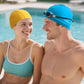 Firesara Fabric Swim Cap, High Elasticity Swimming Cap Keeps Hair Clean Breathable Fit Both Long Hair Short Hair, Swim Caps Woman Girls Men Kids One Size Hat
