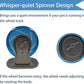 Petest Hamster Exercise Wheel, Silent Spinner Hamster Running Wheels, Diameter 6.7 inch, Blue