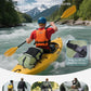 ECOHUB Waterproof Backpack for Women Men, 30L Roll-Top Closure Heavy Duty Dry Bag for Travel with IPX8 Waterproof Phone Case