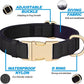Didog Soft Padded Dog Collars for Medium Dogs, Colorful and Durable Dog Collar with Quick Release Buckle, Light and Breathable for Daily Walking, Black, M